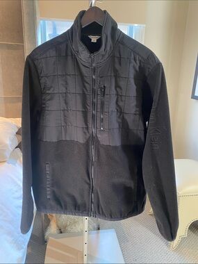 Men's Black Quilted Fleece Jacket - Calvin Klein